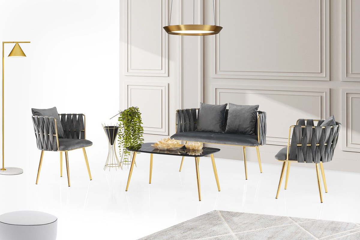 35 DIEGO SET GOLD GREY - Image 1