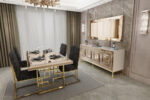 AVANOS DINING ROOM CREAM-BRONZE